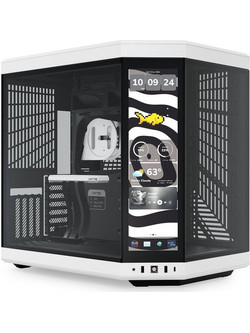 Hyte Y70 Touch Infinite White Black Midi Tower Κουτί Υπολογιστή με Πλαϊνό Παράθυρο