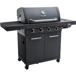 Char-Broil Professional Power Edition Φορητή Ψησταριά Υγραερίου με 4 Εστίες και Πλαϊνό Μάτι 9.38kW Επιφάνειας 44.5x77.2cm 140984