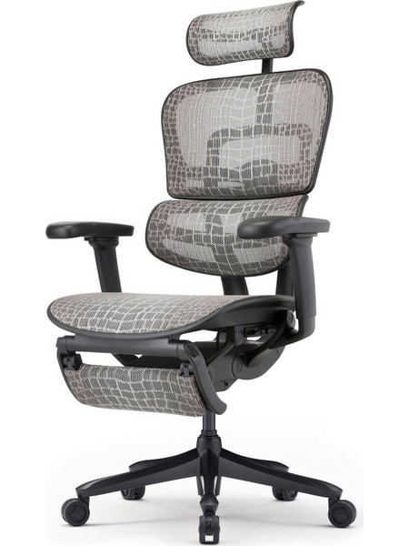 Comfort Workspace Ergohuman Special Edition Καρέκλα Διευθυντική με Προσκέφαλο Στήριξη Μέσης Ανάκλιση και Ρυθμιζόμενα Μπράτσα Ανθρακί 113963