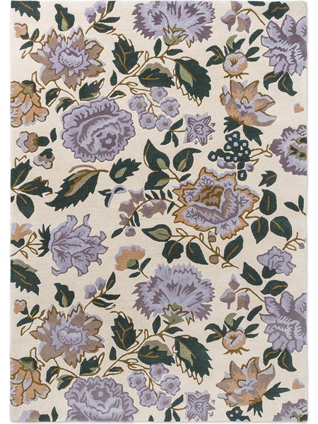 Laura Ashley Wendling Floral Χειροποίητο Χαλί Ορθογώνιο Μάλλινο 250x350cm 083104 Heather Purple