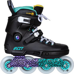 Powerslide Next Multicolor 80 Inline Αυξομειούμενα Rollers Ενηλίκων Μαύρα Τιρκουάζ 19.908432