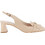 Guy Laroche Γόβες Slingback Δερμάτινες με Χοντρό Χαμηλό Τακούνι Μπεζ 580-98