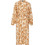 Funky Buddha Midi Καθημερινό Φόρεμα Σεμιζιέ Μεταξωτό Ταμπά FBL011-115-13