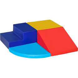 HOMCOM Soft Building Set Πολύχρωμο 4τμχ 3D0-011