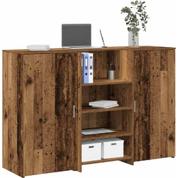 vidaXL Γραφείο Reception Ξύλινο με Βιβλιοθήκη 155x50x103.5cm 3324203