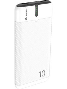 Tracer EnerGo Power Bank 10000mAh με 2 Θύρες USB-A White Black