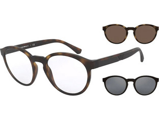 Emporio Armani EA4152 58021W Ανδρικός Σκελετός Γυαλιών Οράσεως Κοκάλινος Καφέ