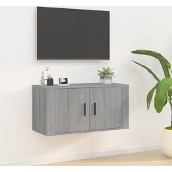 vidaXL Έπιπλο Τηλεόρασης Ξύλινο Γκρι Μ40xΠ34.5xΥ40cm 816630