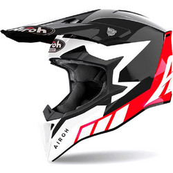 Airoh Wraaap Reloaded Gloss Red Black Κράνος Μηχανής Motocross 1330gr