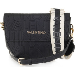Valentino Pansy Γυναικεία Τσάντα Χιαστί από Δερματίνη Μαύρη με Ιμάντα VBS8PG09-001