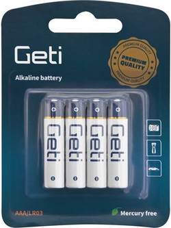 Geti Alkaline AAA 4τμχ