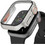 AHAstyle WG115 Πλαστική Θήκη Tempered Glass για Apple Watch 7 / 8 / 9 45mm Ασημί