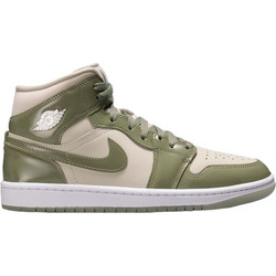 Jordan Air 1 Mid Γυναικεία Sneakers Μποτάκια Μπεζ Χακί HF4079-003