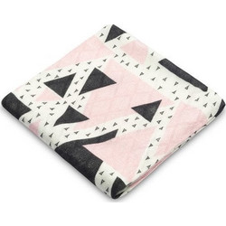 Sensillo Triangles Πάνα Αγκαλιάς από Μουσελίνα Ροζ 75x75cm