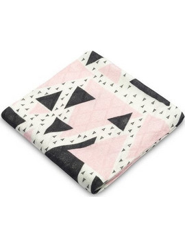 Sensillo Triangles Πάνα Αγκαλιάς από Μουσελίνα Ροζ 75x75cm