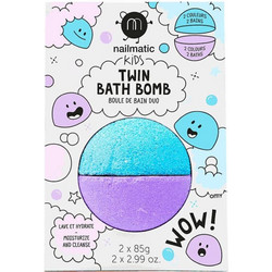 Nailmatic Twin Blue Purple Bath Bombs 2x85gr