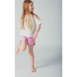 Dpam Unicorn Παιδικό T-Shirt Κοντομάνικο Λευκό Πολύχρωμο 25S901U2TMC