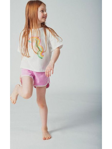 Dpam Unicorn Παιδικό T-Shirt Κοντομάνικο Λευκό Πολύχρωμο 25S901U2TMC