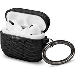 Spigen Urban Fit Θήκη Σιλικόνης με Γάντζο για Apple AirPods Pro 1 Μαύρη