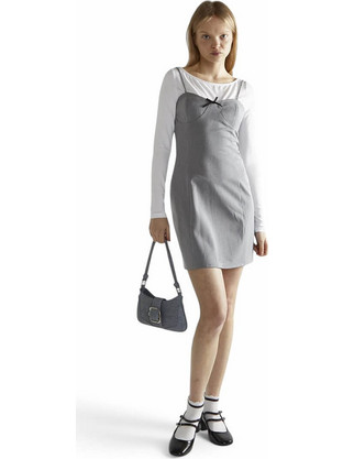 Glamorous Mini Καλοκαιρινό Καθημερινό Φόρεμα Γκρι CK7872