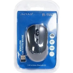 AOAS B-1002 Ασύρματο Bluetooth Ποντίκι Black