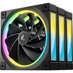 Deepcool FL12R Case Fan 120mm ARGB με Σύνδεση 3-Pin 4-Pin PWM 3τμχ Black