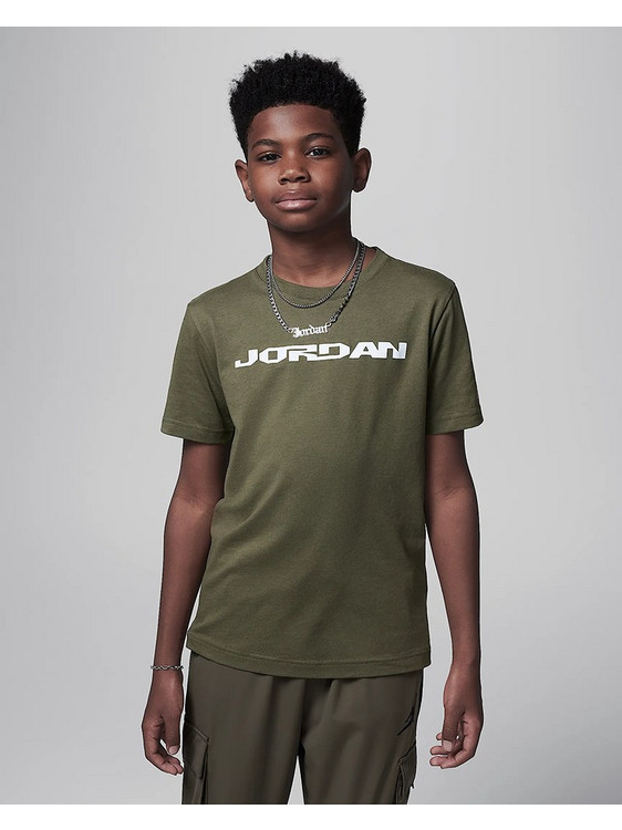 Jordan Παιδικό T-Shirt Κοντομάνικο Χακί 95D485-E6F