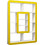 Hanah Home Orkide Βιβλιοθήκη 108.4x21.8x140cm 845HCT3624