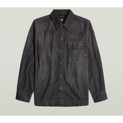 G-Star RAW Ανδρικό Πουκάμισο Τζιν Μακρυμάνικο Κανονική Γραμμή Ανθρακί D25517-D540-G864