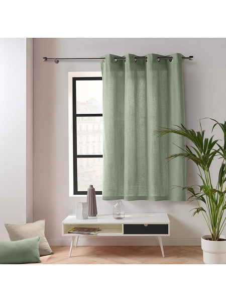 Douceur d'interieur Κουρτίνα Παραθύρου με Τρουκς 135x180 Twily 1612140 Sage