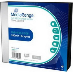 MediaRange MR465 Εγγράψιμα DVD+R 8x Dual Layer 8.5GB 5τμχ