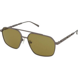 Alexander McQueen AM0477S 003 Ανδρικά Γυαλιά Ηλίου Aviator Μεταλλικά Μαύρα με Κίτρινο Φακό
