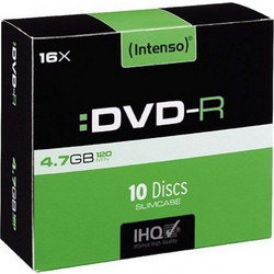 Intenso 4101652 Εγγράψιμα DVD-R 16x 4.7GB 10τμχ