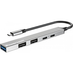 Powertech PT-1414 USB Hub 3.0 USB-C με 5 Θύρες USB-A / USB-C