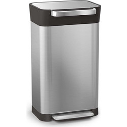 Joseph Titan 30030 Κάδος Απορριμάτων Κουζίνας Μεταλλικός Ασημί 30lt