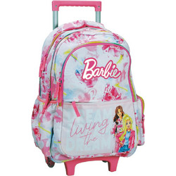 Gim Barbie Paints Σχολική Τσάντα Τρόλεϊ Δημοτικού Πολύχρωμη 349-89074