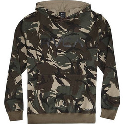 RVCA Ανδρικό Φούτερ με Κουκούλα & Τσέπες Χακί L1HORGRVF8-869
