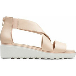 Clarks Ανατομικές Καλοκαιρινές Γυναικείες Πλατφόρμες Χαμηλές Nude 261505184
