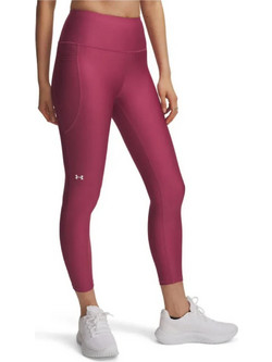 Under Armour HeatGear Γυναικείο Κολάν 7/8 Ψηλόμεσο Βαμβακερό Μπορντό 1365335-659