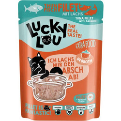 Lucky Lou ExtraFood Fillet with Tuna & Salmon in Broth 70gr 130062911