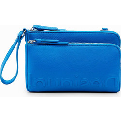Desigual Γυναικείο Τσαντάκι Χιαστί από Δερματίνη Royal Blue με Στενό Λουρί 22WAYP135000