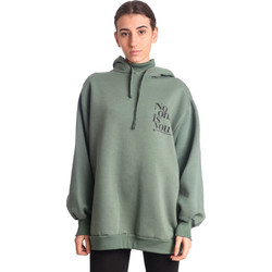Paco & Co Γυναικείο Φούτερ Oversized με Κουκούλα Πράσινο Mint 2482047