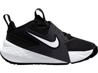 Nike Team Hustle Παιδικά Αθλητικά Παπούτσια για Μπάσκετ Μαύρα Λευκά HF6280-002