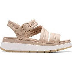 Clarks Tuscan Δερμάτινα Γυναικεία Σανδάλια Ανατομικά Nude 26181475