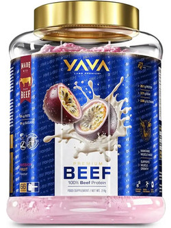 Yava Labs Premium Beef Protein Passion Fruit Πρωτεΐνη Γράμμωσης 2kg