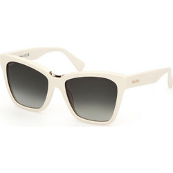 Max Mara MM0089 21P Γυναικεία Γυαλιά Ηλίου Πεταλούδα Κοκάλινα Άσπρα με Μαύρο Φακό