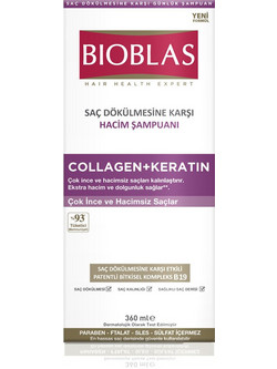 Bioblas Collagen & Keratin Σαμπουάν κατά της Τριχόπτωσης 375ml