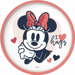 Stor Minnie Mouse Heart Full Πιάτο Φαγητού Κόκκινο 10793