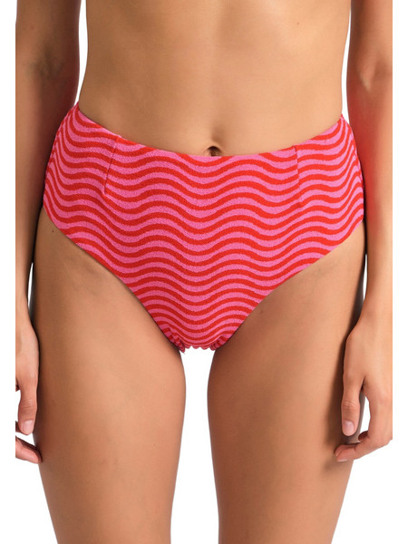 Funky Buddha Ψηλόμεσο Bikini Slip Φούξια FBL011-114-16B