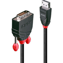 Lindy Καλώδιο DisplayPort 1.2 to DVI Male 1m Black 41490